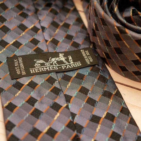 Hermes Other - HERMES Tie Gray/Purple/Orange